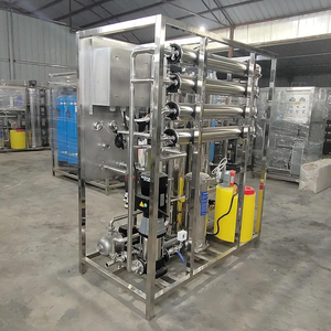Système de traitement d'eau par osmose inverse industriel à grande échelle avancé, contrôle PLC, construction en acier inoxydable, haute capacité - Product Image 1