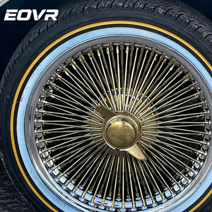 EVOR Maßgefertigte Luxus-Klassiker 72/100 Knock-Off Drahtspeichenräder Verchromte Tiefbettfelgen 13 14 15 <span class=keywords><strong>16</strong></span> Zoll Drahtfelgen für Chevy Impala - Product Image 5