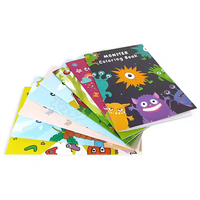 Ensemble de livres d'histoires personnalisés écologiques avec graffitis et gribouillis, livre d'images en carton pour enfants, livre de coloriage pour bébé, livre de peinture imprimé