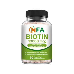 Supplément d'extrait de biotine biologique personnalisé améliore l'hydratation et la douceur de la peau avec des gélules de biotine santé - Product Image 1