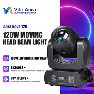 Lumière <span class=keywords><strong>de</strong></span> scène professionnelle à tête mobile LED 120W, faisceau lumineux, 8 motifs, 8 couleurs, DMX512, fête, mariage, concert, théâtre, <span class=keywords><strong>club</strong></span>, extérieur - Product Image 2