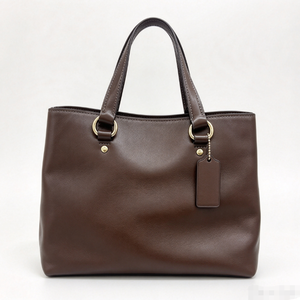 Bolso Tote de Cuero Genuino R+ para Mujer, Cierre de Cremallera de 7 Pulgadas, Dos Asas, Minimalista, para Uso Diario - Product Image 4