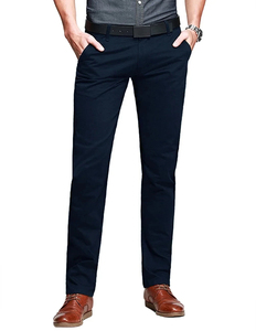 Pantalon cargo chino coupe ajustée pour homme Pantalon classique anti-rides à la mode Pantalon plissé léger et droit XL pour l'entraînement - Product Image 2