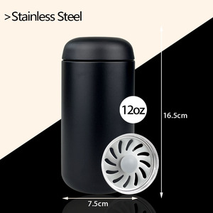 12oz camarade tasse à vide Portable déplacer tasse à café tasse à eau en acier inoxydable garçons et filles boîte blanche voyage gobelet tasses en céramique - Product Image 6