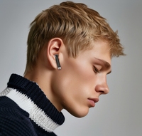 TWS earbud nirkabel Bluetooth 5.3 tampilan daya digital Bass dalam Headset In-ear ringan untuk olahraga dan perjalanan dengan mikrofon