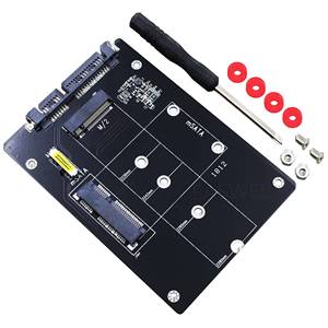 ใหม่ 2 ใน 1 NGFF M.2 B+M คีย์มินิ PCI-E หรือ MSATA SSD เป็นอะแดปเตอร์ภายนอก SATA III - Product Image 2