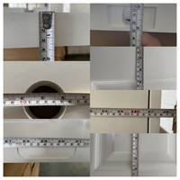 Porte pré-montée HDF blanche apprêtée, porte intérieure moulurée en bois avec âme alvéolée creuse