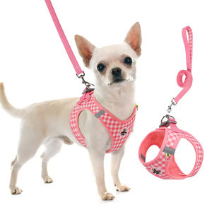 Conjunto de Arnés para Mascotas con Estampado a Cuadros, Correa para Perros y Gatos, Arnés de Paseo para Cachorros, Accesorios para Mascotas, Arnés para Perros y Gatos con Correa - Product Image 3