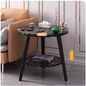 Hiện Đại Xách Tay Vòng Bàn Cà Phê Bằng Gỗ Với Chân Màu Đen Bền Đồ Nội Thất Nhà Cho Văn Phòng Hoặc Phòng Khách Trang Trí Nội Thất - Product Image 4