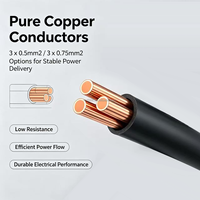 Kabel Daya ETL Terdaftar NEMA 5-15P ke IEC C5 1.5M untuk Laptop, Monitor, Printer, Kabel Daya Pengganti, Panjang Kustom 18AWG 16AWG