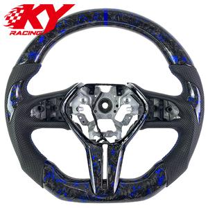 Volante deportivo personalizado de fibra de carbono forjada en azul, adecuado para Infiniti q50 Q50s Q60 Q70 G35 G37 - Product Image 1