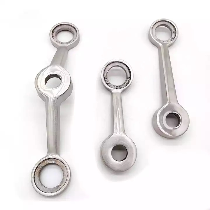 Stainless Steel Glass Structural Curtain Wall Accessories Temper Glass Spider System For Glass Canopy