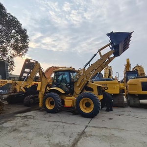 Machine de construction d'occasion en excellent état, chargeuse-pelleteuse sur pneus d'occasion CAT 428F, moteur, boîte de vitesses, pompe, moteur, origine Japon - Product Image 3