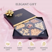 Boîtes d'emballage en papier mensuel de cadeau de noix gastronomique de nouveau design en gros