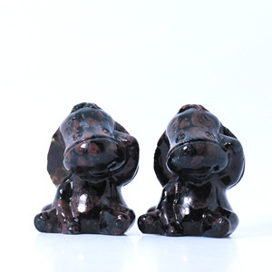 Bán Hàng Nóng Lớn Tự Nhiên Garnet Mèo Khắc Tay Khắc Garnet Eeyore Gấu Khắc Cho Pha Lê Thủ Công Mỹ Nghệ Trang Trí - Product Image 3