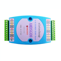 Module d'acquisition de température 8CH DS18B20 RS485 3000V Isolation optique Communication Modbus RTU DC 12V 24V