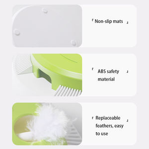 Jouets pour chat interactifs classiques modernes en plastique à mâcher, baguette rétractable et jouet à plumes pour taquiner - Product Image 3