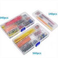 Kit de fils de connexion flexibles sans soudure pour breadboard, 140, 560 ou 840 pièces