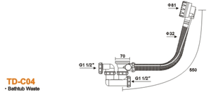 Valve <span class=keywords><strong>de</strong></span> vidange <span class=keywords><strong>pour</strong></span> <span class=keywords><strong>baignoire</strong></span> <span class=keywords><strong>de</strong></span> salle <span class=keywords><strong>de</strong></span> bain - Product Image 6