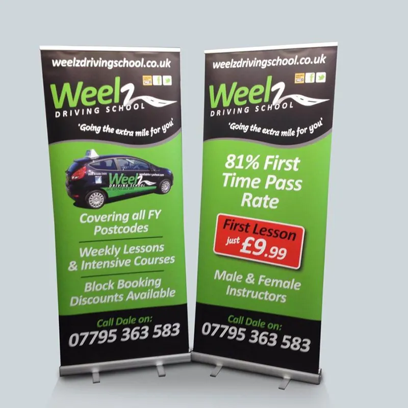 Stand Banners Economical Roll Up Display 2m Height Roll Up Banner Advertising Stand Pull Up Banner Display