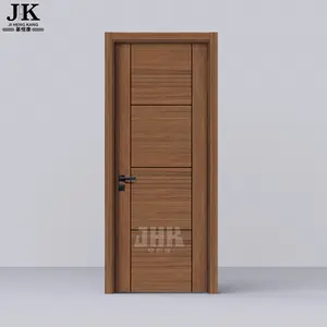 JHK-FC07 Mdf Flush Door Flush Interior Door With Melamine Woodgrain With Groove Flush Door