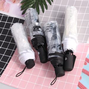 Oferta Especial: Paraguas Transparente Plegable de 8 Varillas, Automático, con Impresión de Logotipo Publicitario - Product Image 3