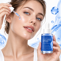 Sérum de soin du visage hydratant et repulpant anti-âge à l'acide hyaluronique GHK-Cu Premium pour peaux déshydratées