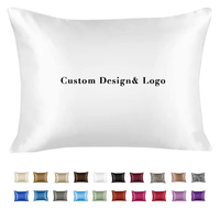 Taie d'oreiller en satin de soie lisse imprimée avocat avec logo personnalisé pour les cheveux et la peau, housse de coussin rafraîchissante en satin