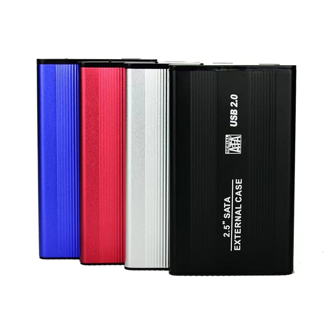 2.5 Inch SATA External Hard Disk Housing Aluminum USB 2.0 Case Enclosure for HDD and SSD