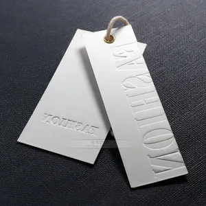 Özel Logo kabartmalı kabartma Metal ayakkabı çantaları giyim fiyat askılı etiketler