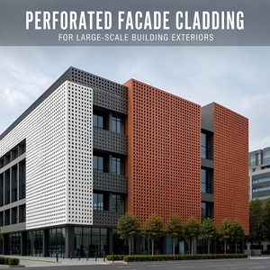Revestimiento de Fachada Perforado, Panel de Pared Exterior Ranurado, Revestimiento para Exteriores de Edificios a Gran Escala - Product Image 2