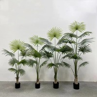 Pohon Palem Areca Buatan Tropis Desain Baru Dekorasi Dalam Ruangan Pohon Plastik Asli Stok Grosir Tersedia