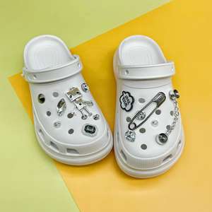 Vender por conjunto Bling Shoe Charms Accesorios Flor Zuecos Joyas Decoración Linda Favores Regalos de fiesta de cumpleaños Shoe Charms Shoe Decoraciones - Product Image 4