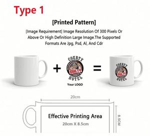 Mug en céramique personnalisé de 11 oz, mug à café en céramique pour sublimation de Noël avec logo imprimé pour cadeau promotionnel - Product Image 2