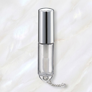 Tubo de brillo labial de PETG, delgado, transparente, de lujo, con diseño personalizado y tapa de rosca. - Product Image 5