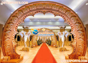 แผงไฟเบอร์เวทีงานแต่งงานสีขาวที่น่าสนใจและกรอบแผงไฟเบอร์กลาสสีขาวสง่างามเวทีแต่งงานสีขาว - Product Image 2