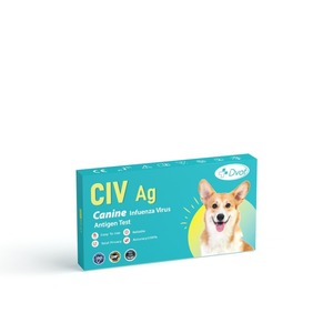 ชุดทดสอบแอนติเจน CIV Ag สำหรับสุนัข ตรวจหาโรคอะดีโนไวรัสในสุนัข รุ่น DVOT ภาษาอังกฤษ สำหรับการตรวจสุขภาพและการทดสอบข้ามพรมแดน - Product Image 1