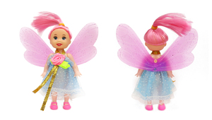 Very Cheap Mini <strong>fairy</strong> Model Doll Baby Toys 3.5" Doll for Sale - Product Image 4