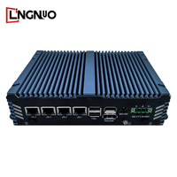 Fanless tertanam sistem industri Intel CPU DDR4 RAM SSD Multi COM Dual LAN HD Display handal kompak perumahan Mini Pc