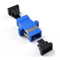 Listo para la entrega SC UPC Adaptador de fibra óptica FTTH Terminal Caja de distribución Simplex Acoplador Conector SC