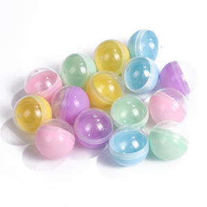 Meilleure vente en gros populaire en plastique surprise 28mm transparent et macaron couleur vide capsule coquille jouet pour distributeur automatique - Product Image 1