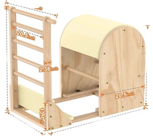 Equipo de Pilates para Gimnasio, Estudio, Hogar: Escalera y Barril de Pilates de Hierro y Madera, para Equilibrio y Ejercicios de Yoga y Pilates, de Última Tendencia - Product Image 1