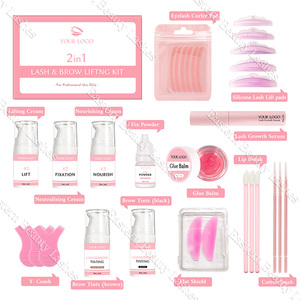 Kit de rehaussement de cils et teinture coréen professionnel sous marque privée avec accessoires pour sourcils et cils - Product Image 4