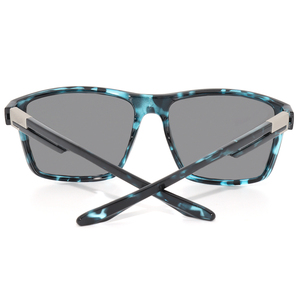 Phong cách màu Xanh Da Báo in kính mát vuông cho nam giới phụ nữ phân cực ống kính màu xanh tùy chỉnh biểu tượng tùy chọn TR90 Trọng lượng nhẹ thể thao - Product Image 4