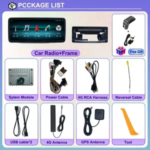 2025 New Car đài phát thanh đa phương tiện Máy nghe nhạc cho Mercedes Benz C Class GLC W205 S205 2015 2019 Carplay Android Auto GPS NAVI Stereo Hu - Product Image 6