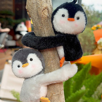 Porte-clés en peluche amusant en forme d'animal à câliner, pendentif assorti pour couple, charm de sac animalier adorable, cadeau en gros