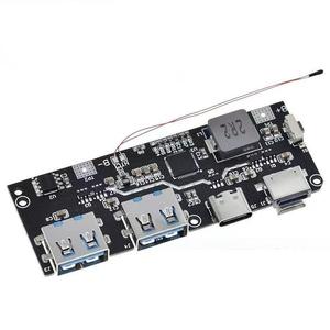 QC4.0 QC3.0 LED double <span class=keywords><strong>USB</strong></span> 5V 4.5A 22.5W Micro type-<span class=keywords><strong>c</strong></span> banque d'alimentation Mobile 18650 Module de charge carte de Protection de Circuit de température - Product Image 2
