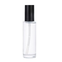 Flacon pompe en verre transparent ou dépoli personnalisable pour crème cosmétique, soin de la peau, lotion, mascara, et gouttes pour les yeux – 20ml, 30ml, 40ml, 50ml