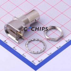 DOSIN-801-0134 RF Coaxial Connector Through hole Component (THT) Connector Board-to-Board 1 9.5mm 3GHz - Product Image 2