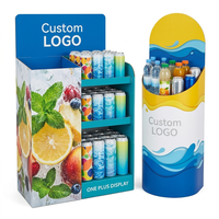 Présentoir en carton pliable personnalisé à double couche avec estampage à chaud pour promotions saisonnières